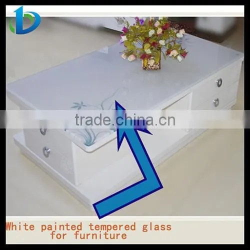 8-12mm back painted furniture tempered glass