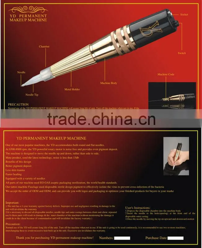 YD Permanent Makeup Machine & Tattoo Machine