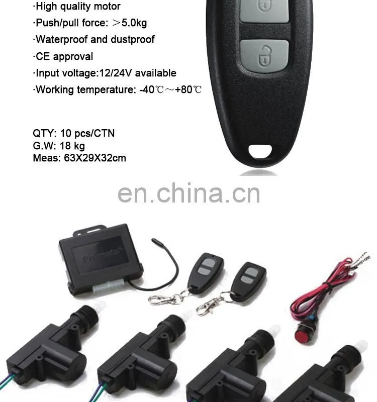 Promata universal car renmote entry system car remote control kit