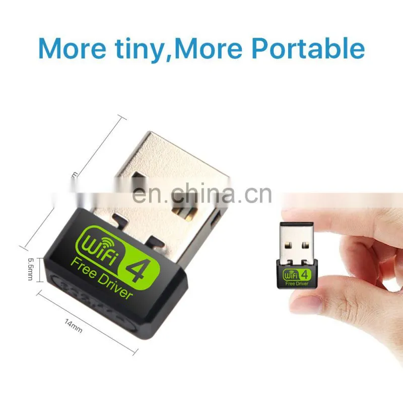 ALLINGE MDZ2649 Wholesale Wifi Receiver 150Mbps USB Wireless adapter Network Card Adapters For PC Laptop