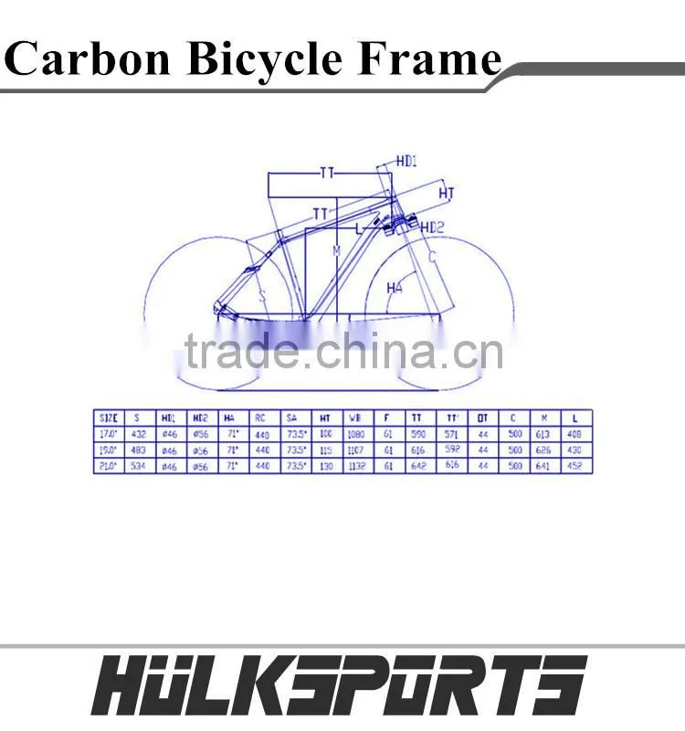 carbon mountain bicycle frame made in china 29er carbon frame for mtb bike mtb carbon frame china