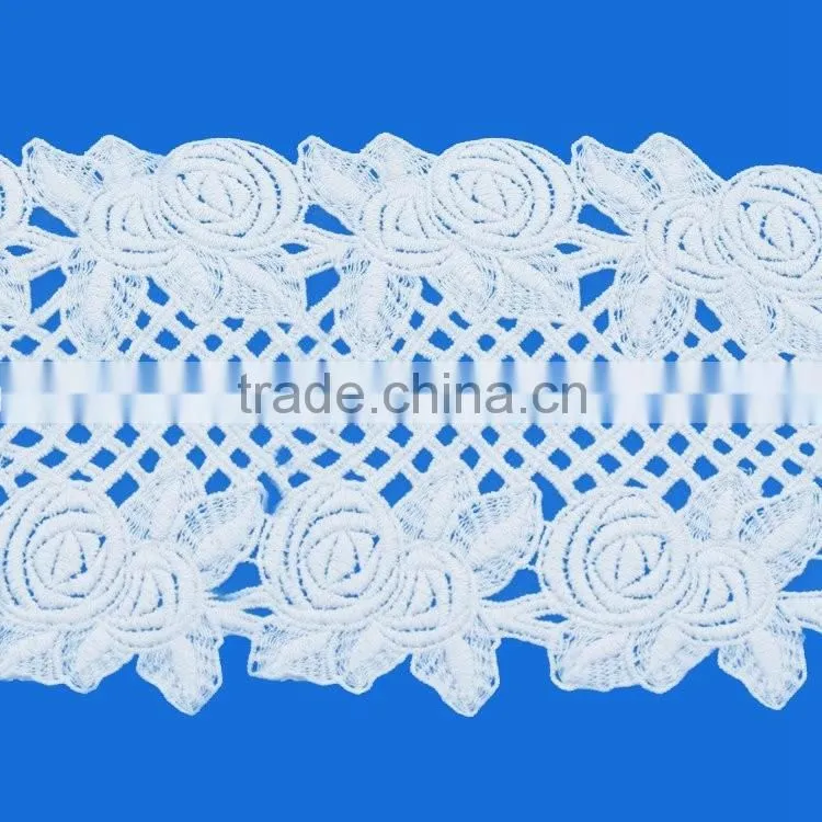 China supplier high quality Mesh Flower Pattern Cotton Crochet Neck Trimming Collars for Women