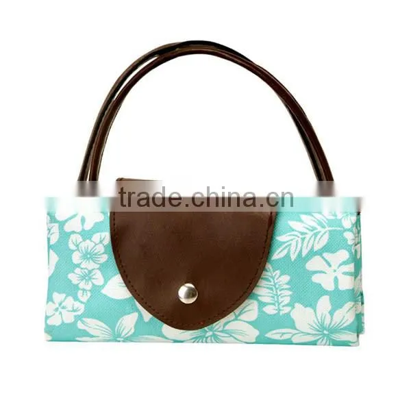 vegetable folding shopping trolley bag with logo