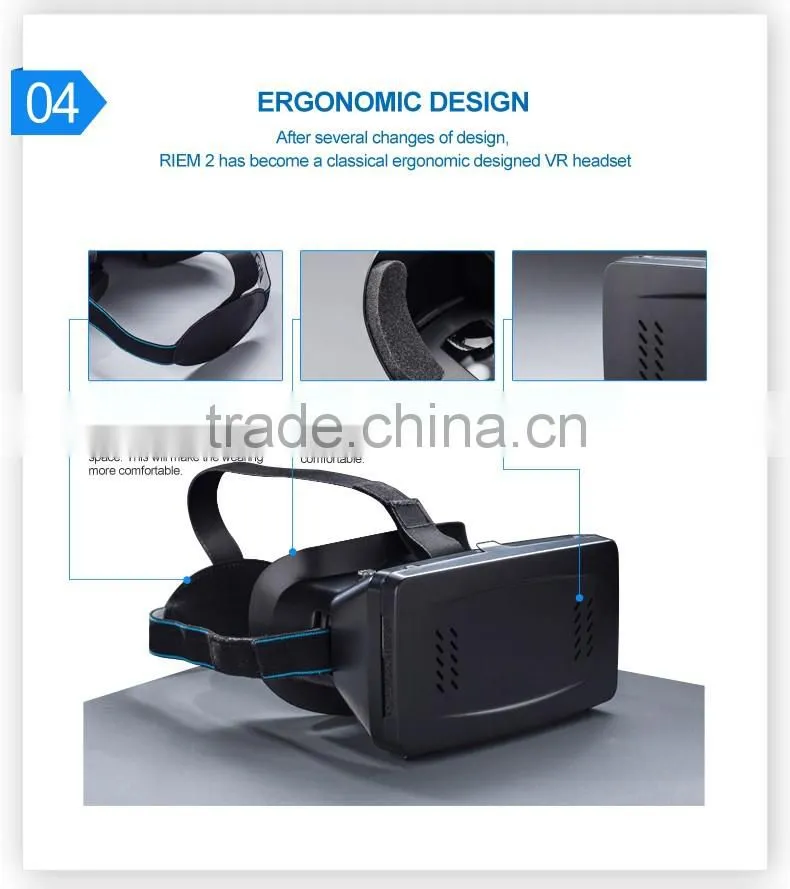 dropship New 2nd Gen VR BOX Virtual Reality 3D Glasses for sexy vedio movies