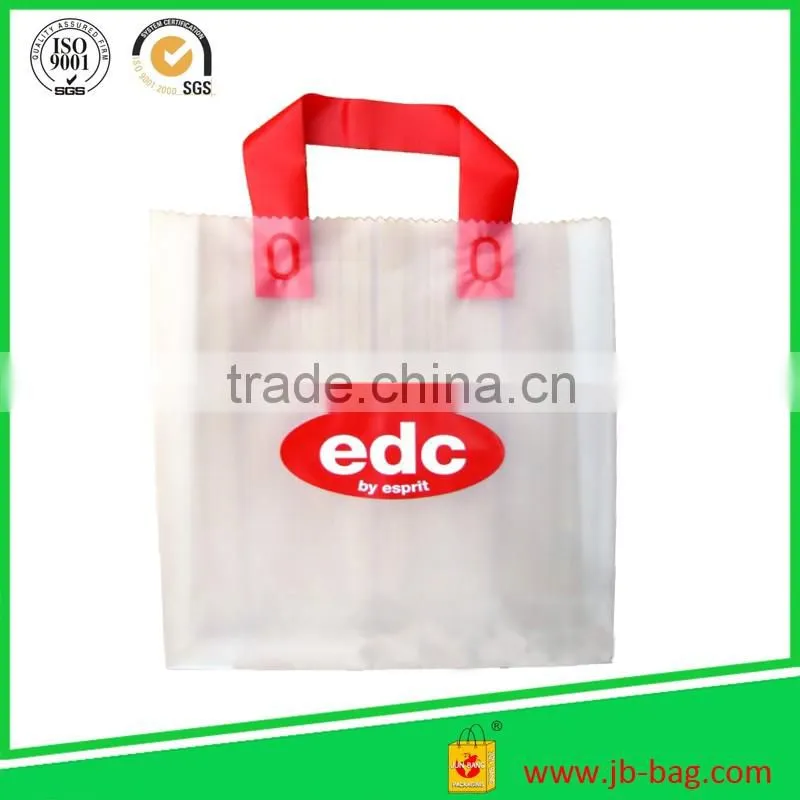 3 Mil Plastic Shopping Bag Frosty Plastic Bags 13''x5''x15'' Plastic Carrier Bags Clear Plastic Frosty Bags