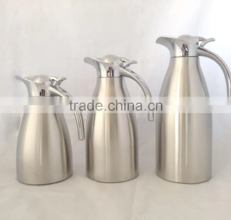 1L 1.8L 2.2L 1.5L double wall insulated stainless steel vacuum coffee pot water bottle