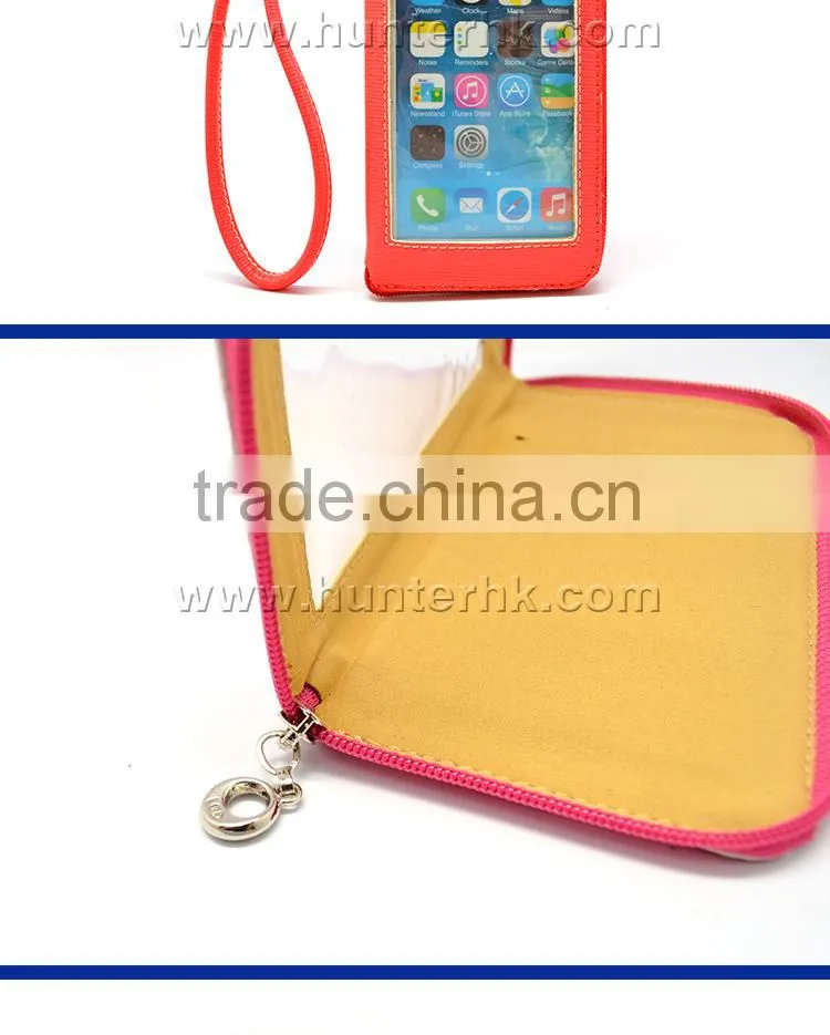 New Portable Zippered For iPhone 6G Wallet Bag
