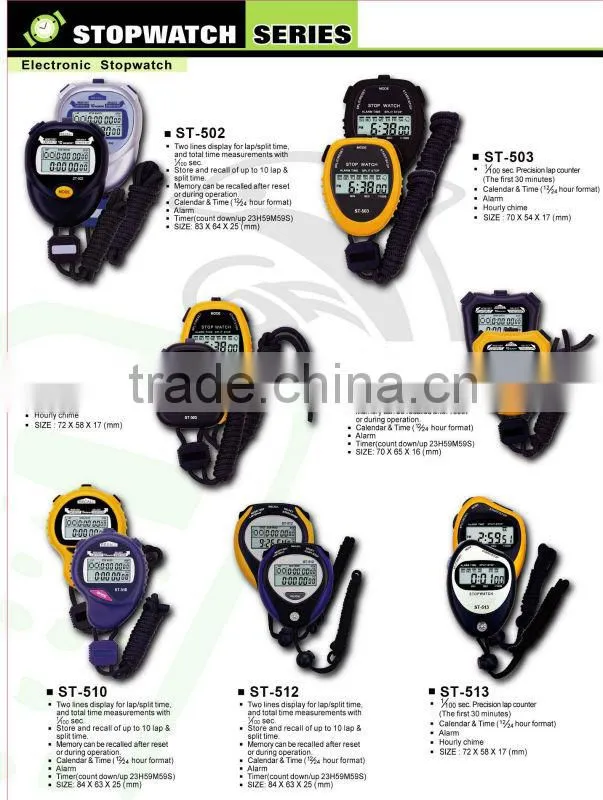 Professional alarm large LCD digital 0.01 seconds industrial stopwatch timer