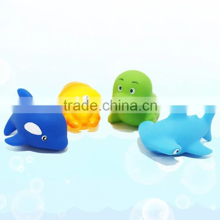 Interesting Cartoon Plastic Marine Animal Toys Children Swimming Pool BathToys