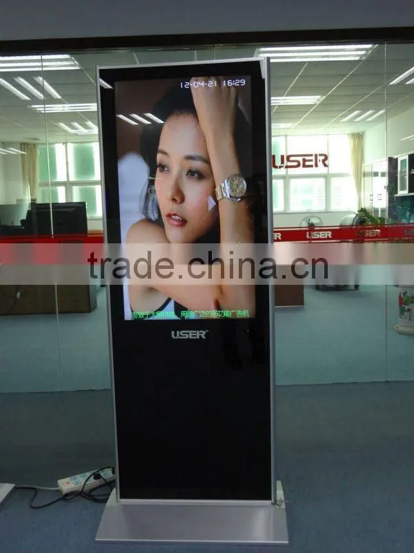 Standalone floorstanding 42" lcd advertisment monitor