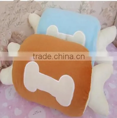 Plush car back cushion/plush car cushion