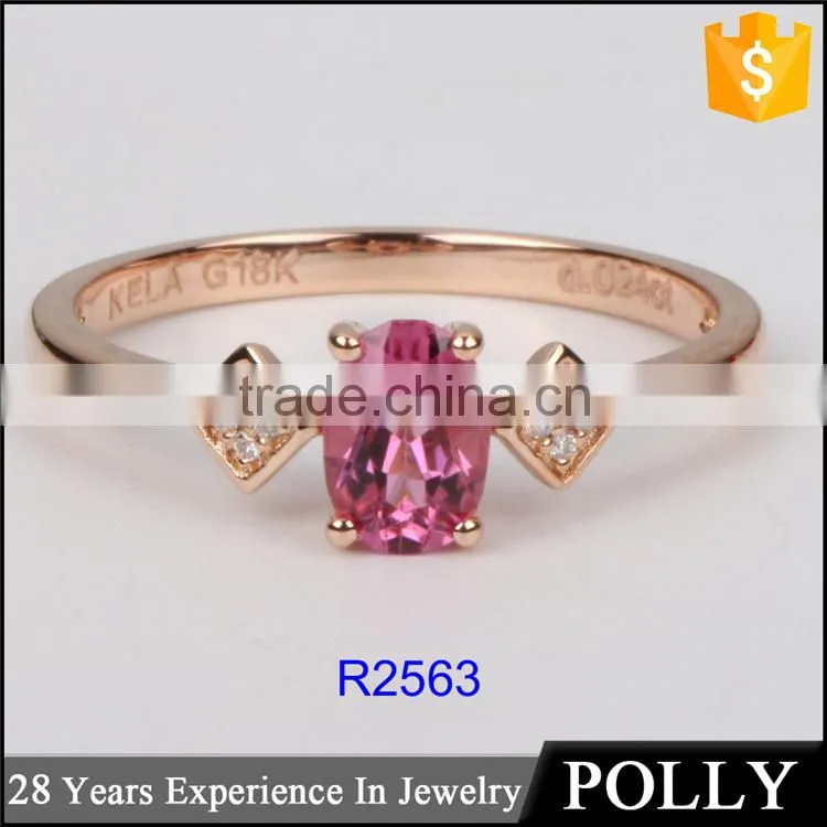 Factory wholesale 18k fancy gold gemstone engagement jewelry ring design samples