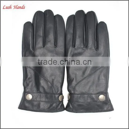 Boys fashion dress gloves with genuine leather belts