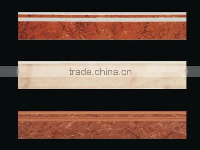 Glazed wall ceramic skirting tile 80X450mm