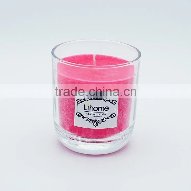 Multi-colored aroma natural candle,scented soy candle