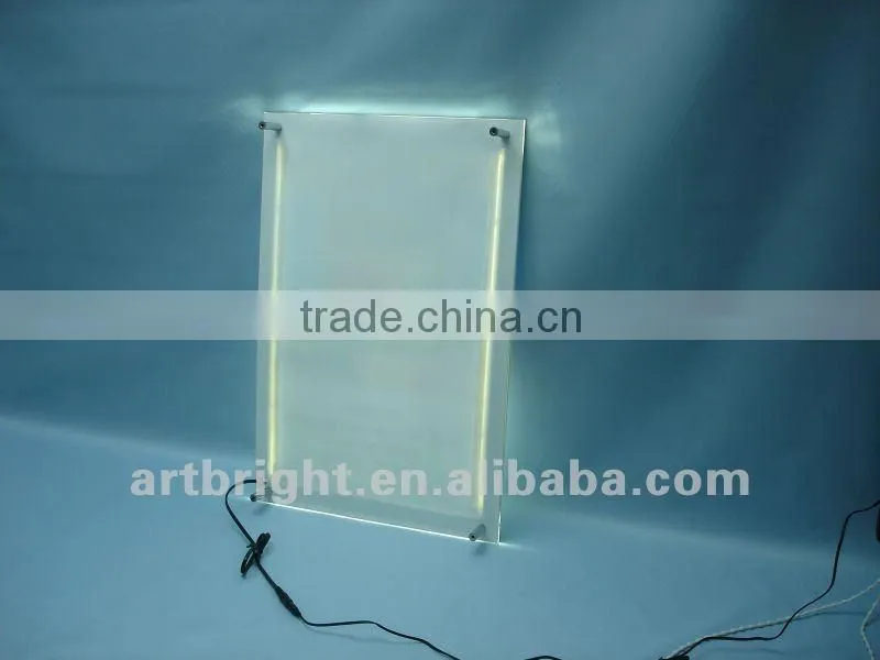 Advertising crystal LED lighting panel