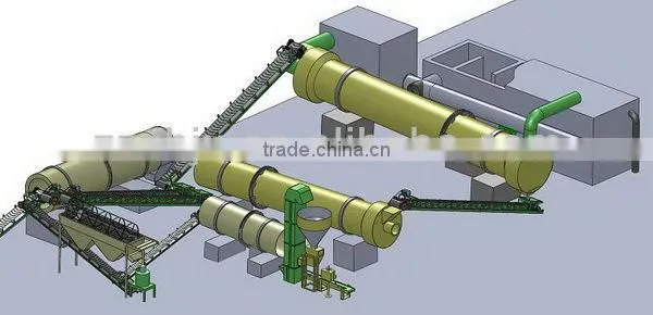 Supply NPK fertilizer plant fertilizer production line productivity 1-20T/H