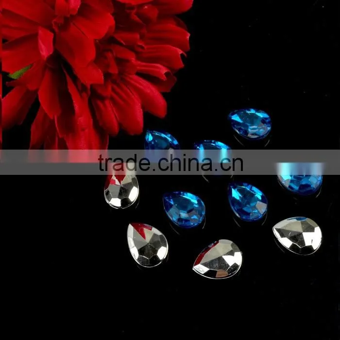 Acrylic drop Sew on crystal, Sew on Acrylic Rhinestone, Flat back acrylic stone wholesale