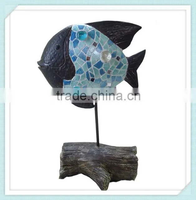 decorative colorful resin fish sculpture crafts
