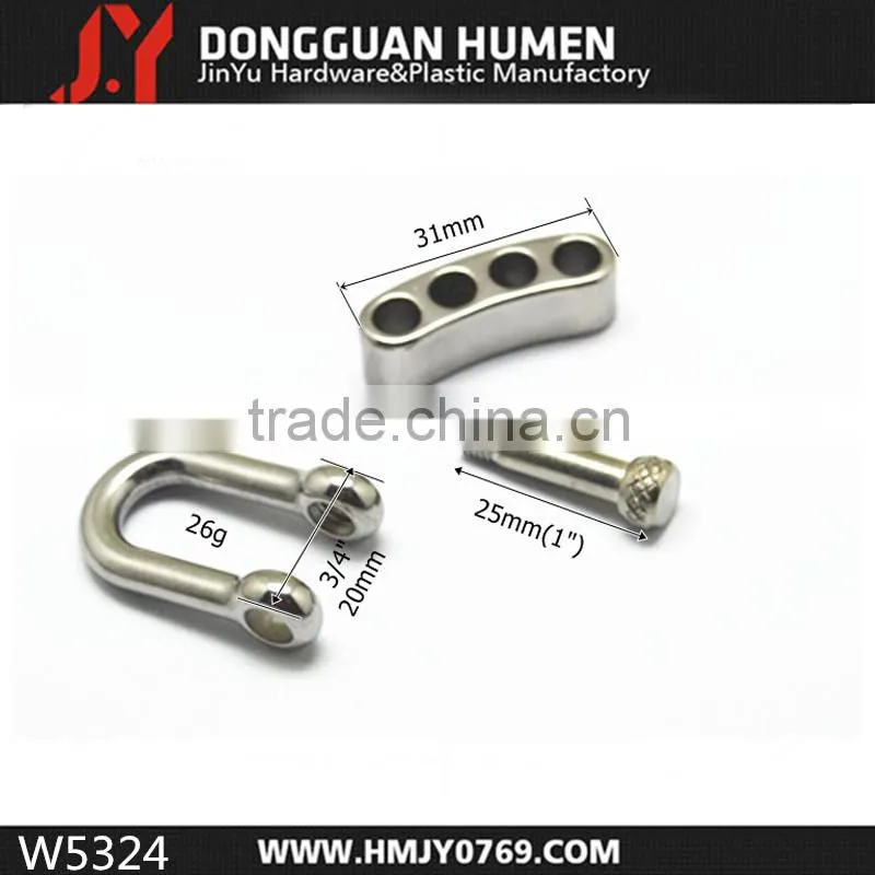 Stainless Steel paracord dee Shackle , adjustable shackle shackle d ring