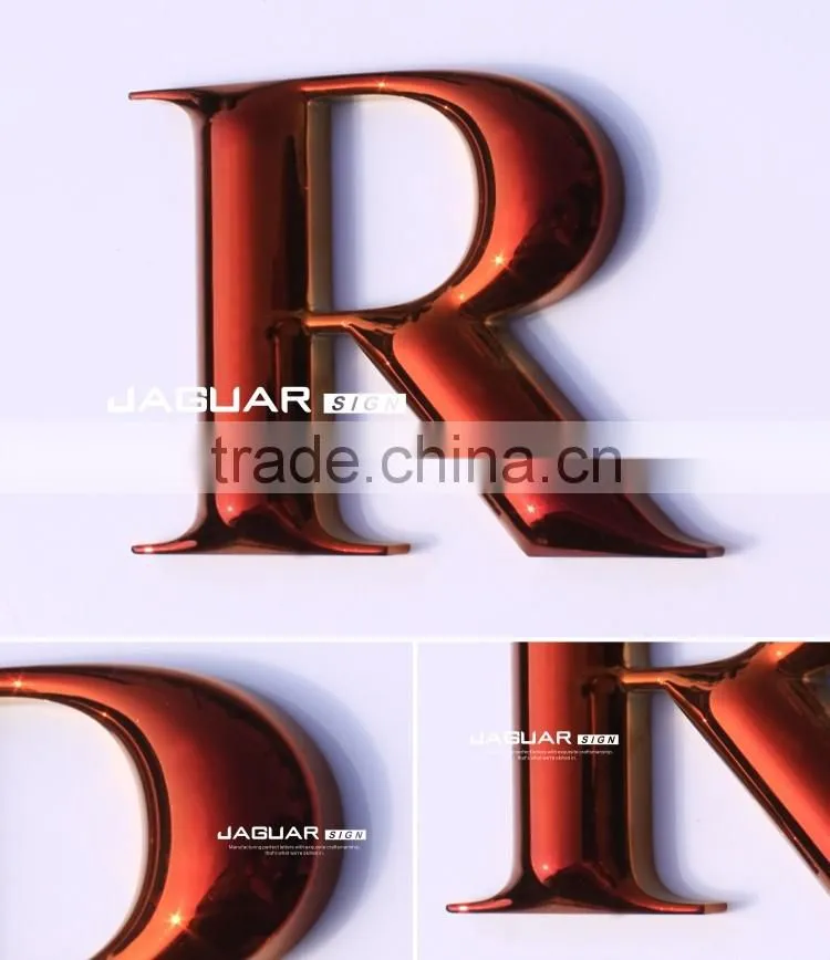 metal effect 3d round chrome acrylic alphabet letters and numbers