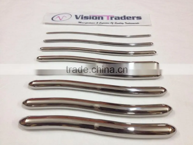 Hegar Uterine Dilators Set of 8 Dilators 3-4 mm to 17-18mm ,Gynecology Instruments Hegar Uterine Dilator Set in Pouch CE