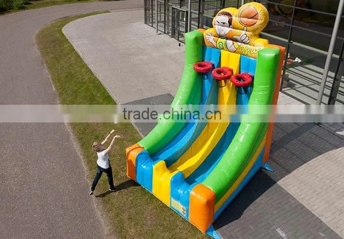 2016 giant inflatable basketball hoop basketball games for kids