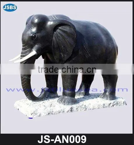 Marble elephant carving