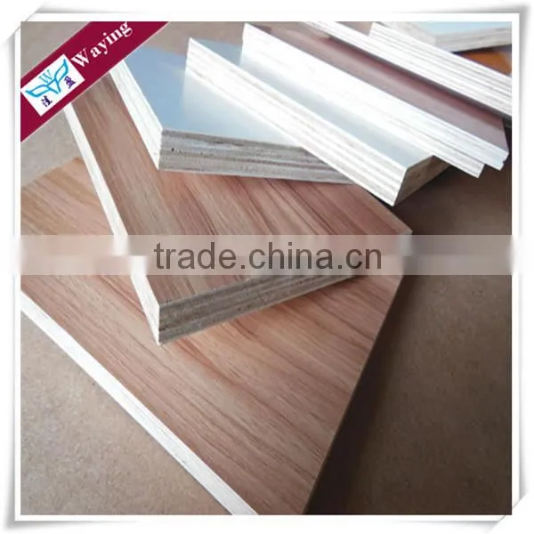 white melamine coated plywood for modern kitchen cabinets