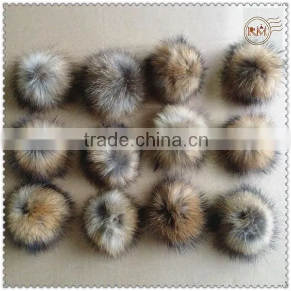 Orange Color Fox Tail For Bag Accessories