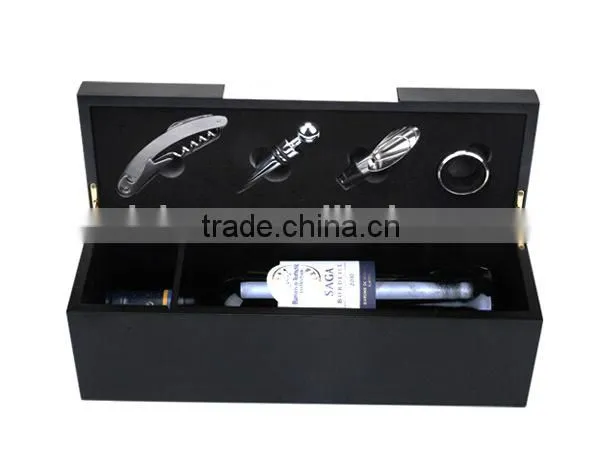 Fashion Unique Design Handmade wine glass leather box