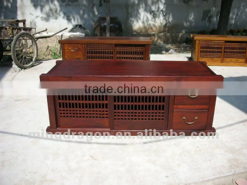 Chinese antique furniture Elm Wood Beijing Modern Two Door Two Drawers Cabinets