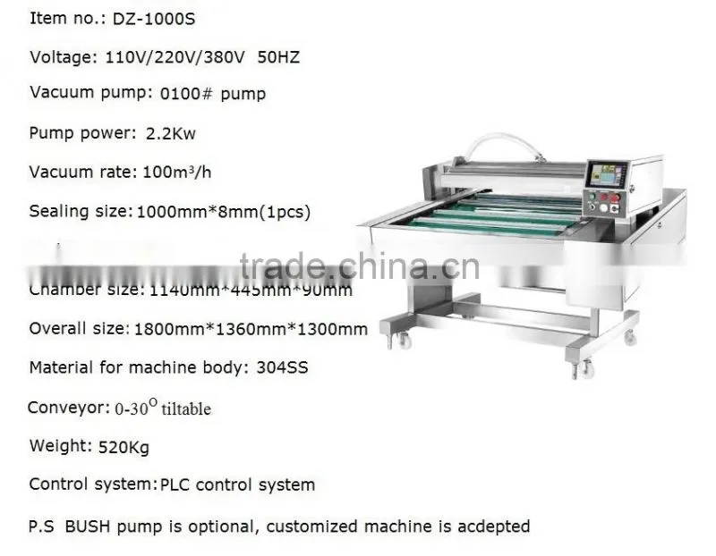 Continue Move Food vacuum sealing machine