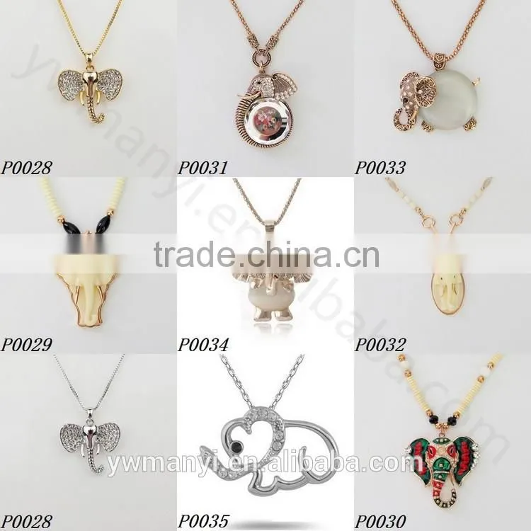 Latest desing silver pendant necklace jewelry fashion crystal necklace