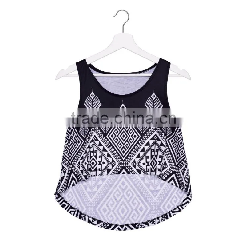 2016 New Women Clothing Digital Print Emoji Lover Custom Ladies Plain Crop Top
