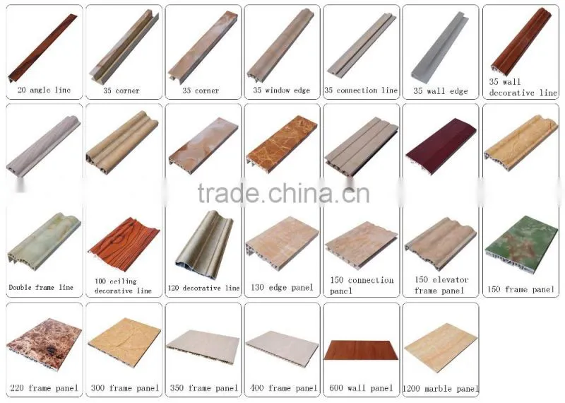 Ghana Plastic T&G PVC Ceiling Panel Popular design from china factory Yafa