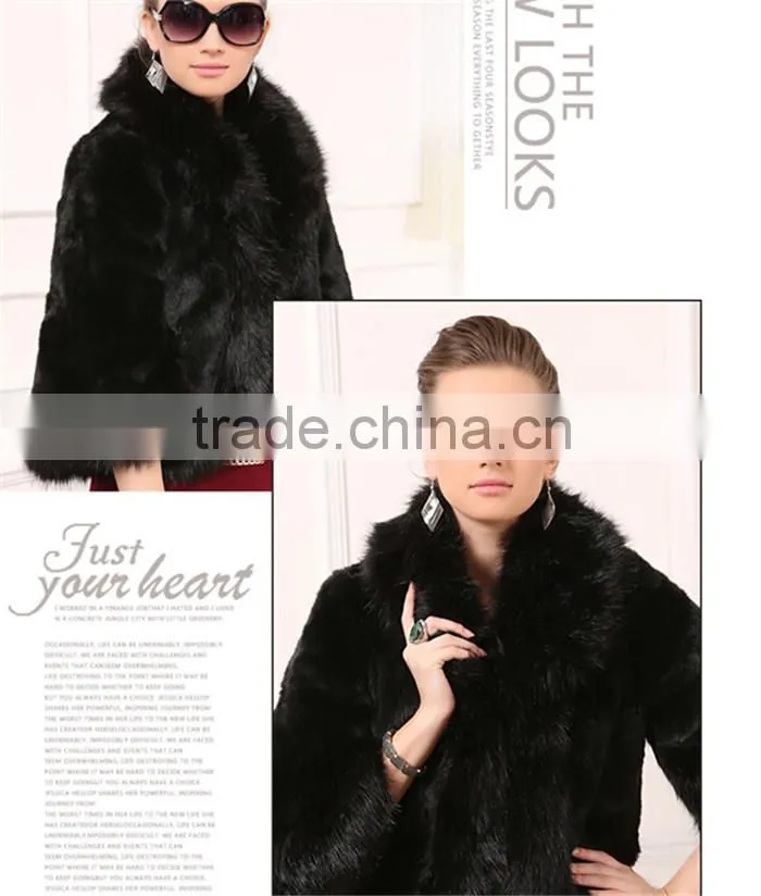 2016 high -end new fashion faux fox fur vest