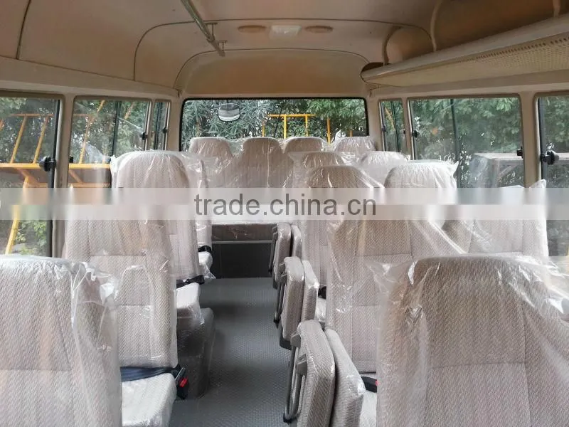 6m 20 seater coaster mini bus with Cummins engine for hot sale
