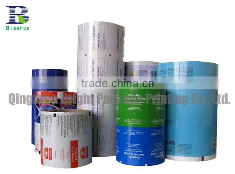Laminating plastic film for wipes package, baby wipes Packaging film