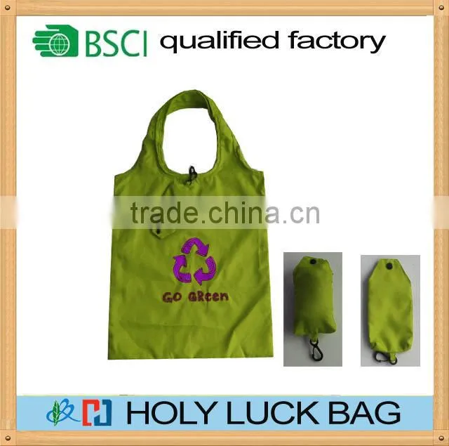 Wholesale 2016 new fashion rpet polyester bag hot sale easy carring bags