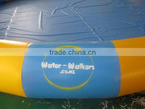 hot selling blue and yellow inflatable water pool