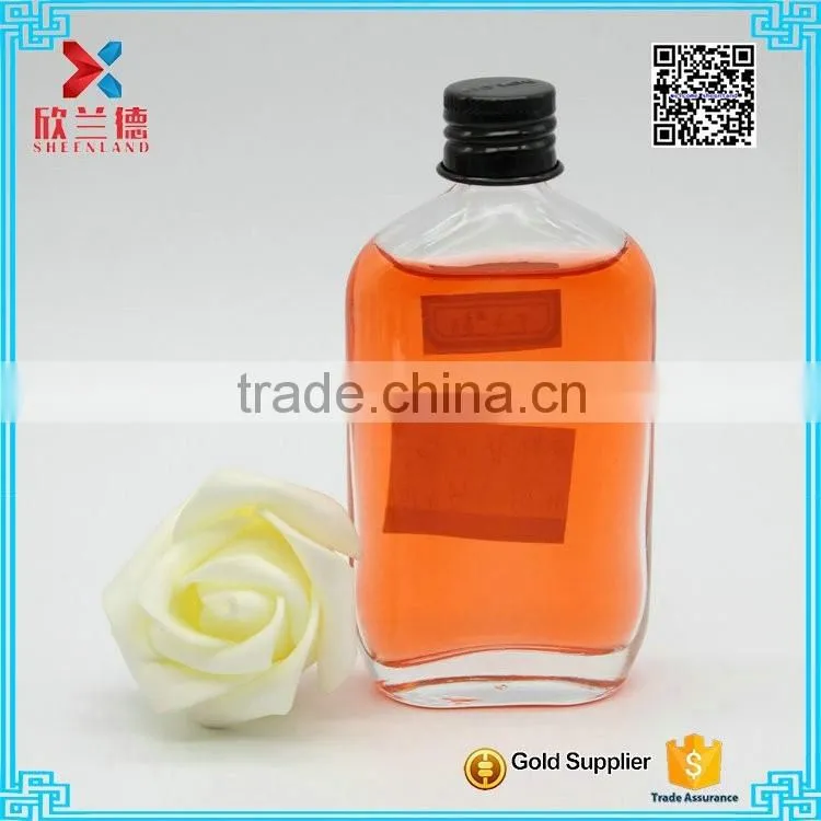50ml small glass liquor wine bottle with lid wholesale