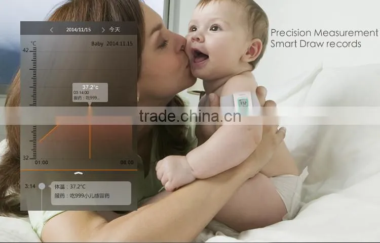 2016 kids iFever intelligent wearable electronic Digital thermometer smart for baby monitor household With App