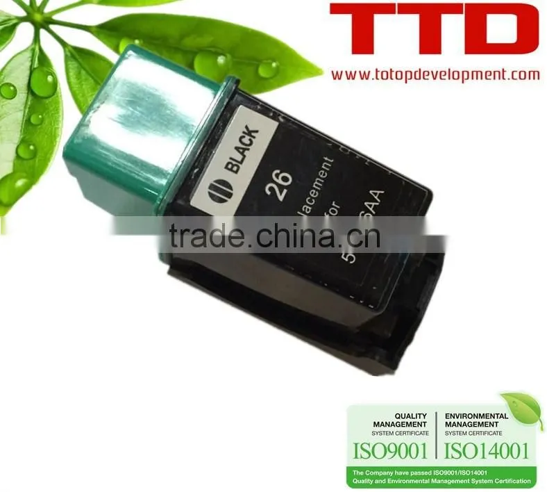 TTD Original Refurbish Ink Cartridge 51626AA for HP 26 cartridge
