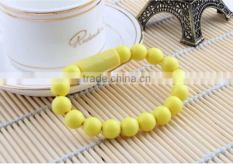 Factory wholesale Creative Bead Bracelet Cable Micro USB 2.0 Charging Data Cable For Samsung
