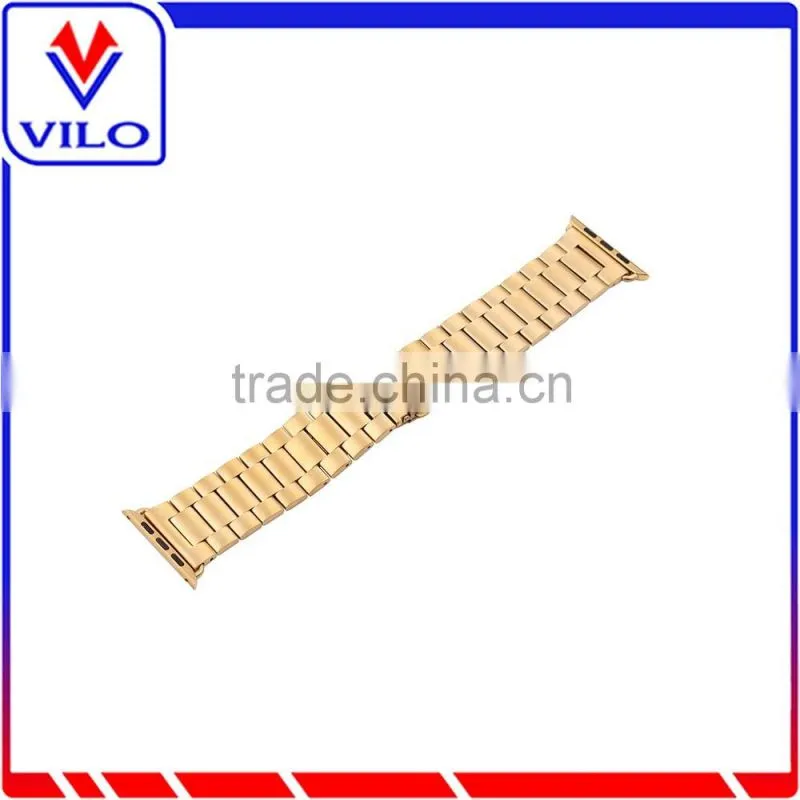 Stainless Steel Metal Wristband HOCO Stainless Steel Watch Strap Classic Buckle Adapter Watch Band for Apple Watch