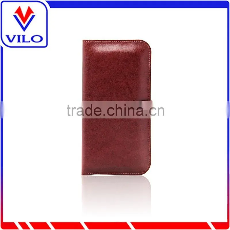 New Fashion Luxury Genuine Leather Mobile Phone Case for iPhone 6 Wallet Case First Layer Leather Mobile Phone Cases