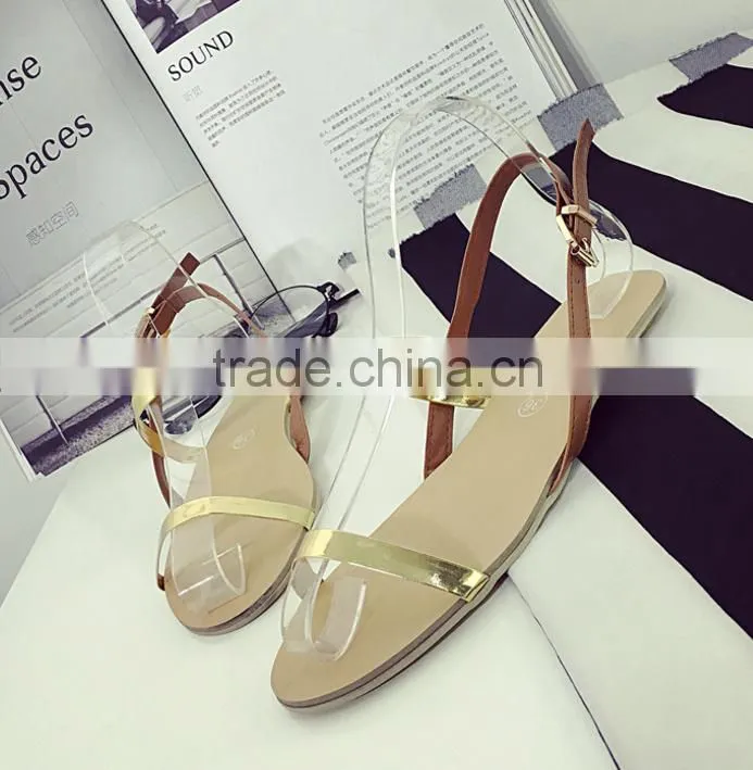 2016 summer new casual Roman thong flat women sandals