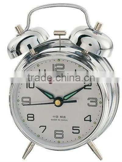 Mechanical twin bell alarm clock