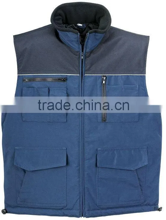 Men's body warmer for worker